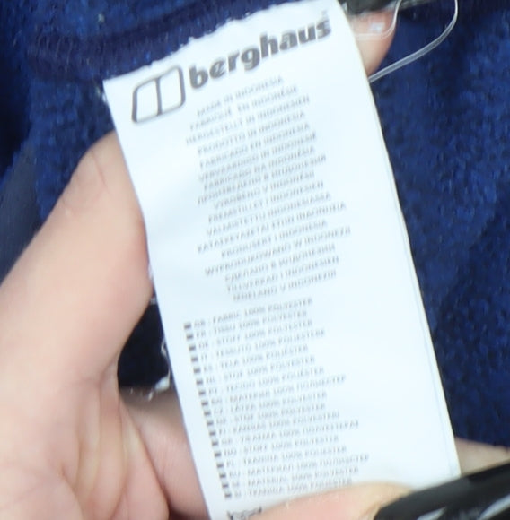 Berghaus Women’s Blue Fleece Jacket Size L Full Zip Outdoor Top