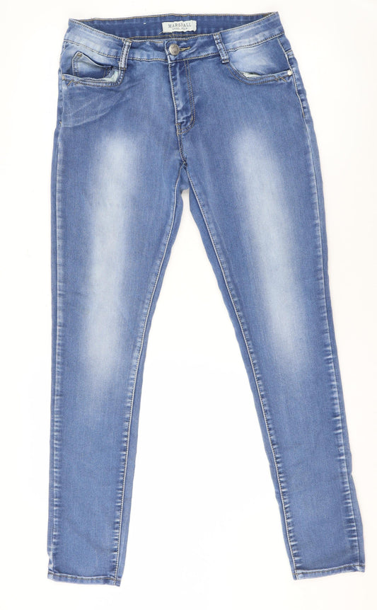 Marshall Angel Denim Women Blue Skinny Jeans Size 2XL Stretch
