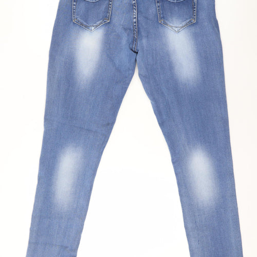 Marshall Angel Denim Women Blue Skinny Jeans Size 2XL Stretch