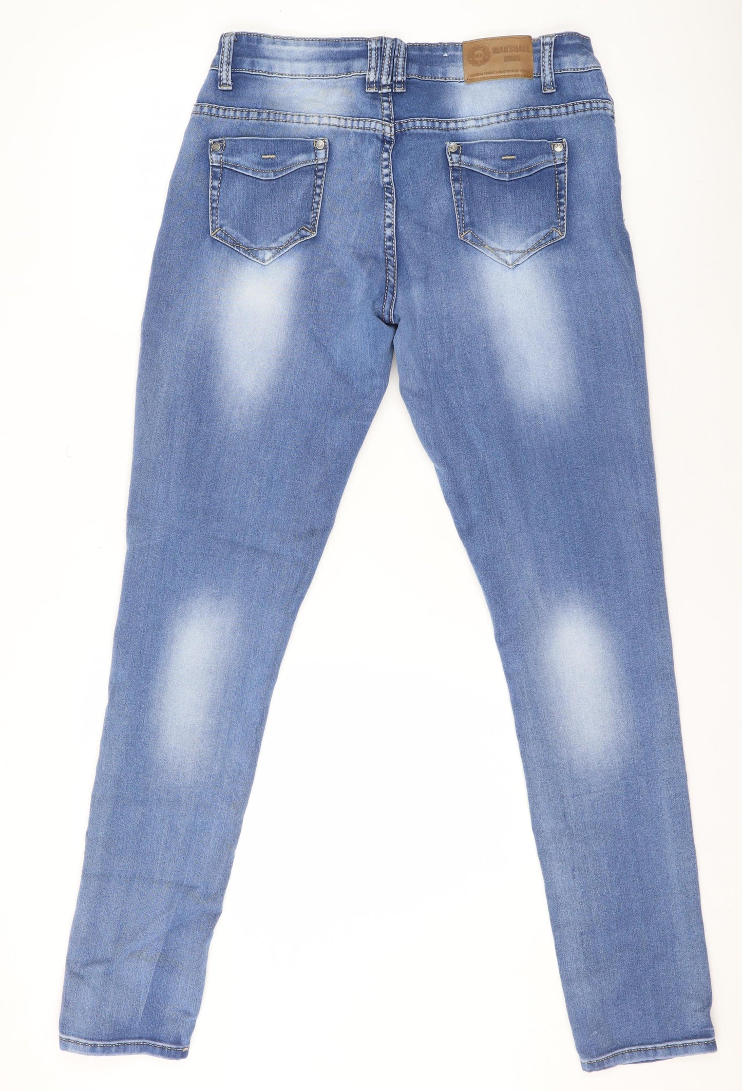 Marshall Angel Denim Women Blue Skinny Jeans Size 2XL Stretch