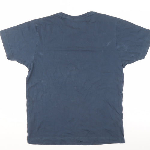 Chunk Men’s Blue Tokyo Graphic T-Shirt Size M Cotton Crew Neck