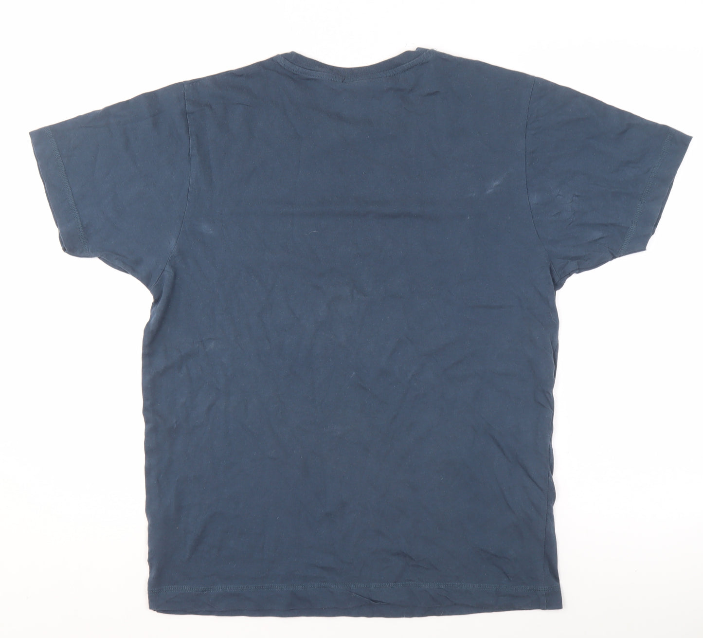 Chunk Men’s Blue Tokyo Graphic T-Shirt Size M Cotton Crew Neck