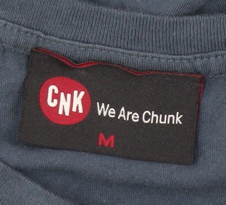 Chunk Men’s Blue Tokyo Graphic T-Shirt Size M Cotton Crew Neck