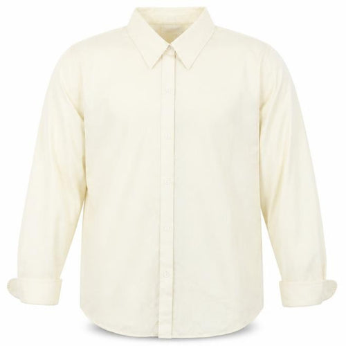Liz Claiborne Men's Beige Non-Iron Cotton Herringbone Formal Shirt Size 16