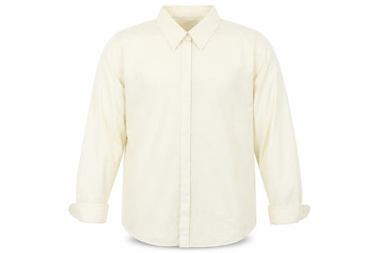 Liz Claiborne Men's Beige Non-Iron Cotton Herringbone Formal Shirt Size 16