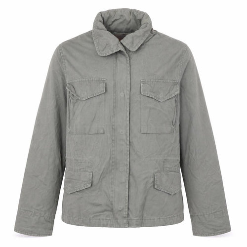 Republic Boys Green Cotton Military Jacket S Mid-Length Casual
