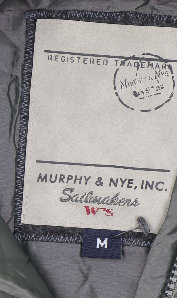 Murphy & Nye Women's Grey Quilted Mid-Length Jacket Size M