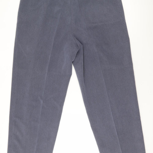 Amici Men's Blue 36R Dress Trousers Polyester Blend Classic Fit