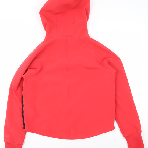Nike Girls Red Full Zip Softshell Hoodie - M Sportswear Activewear