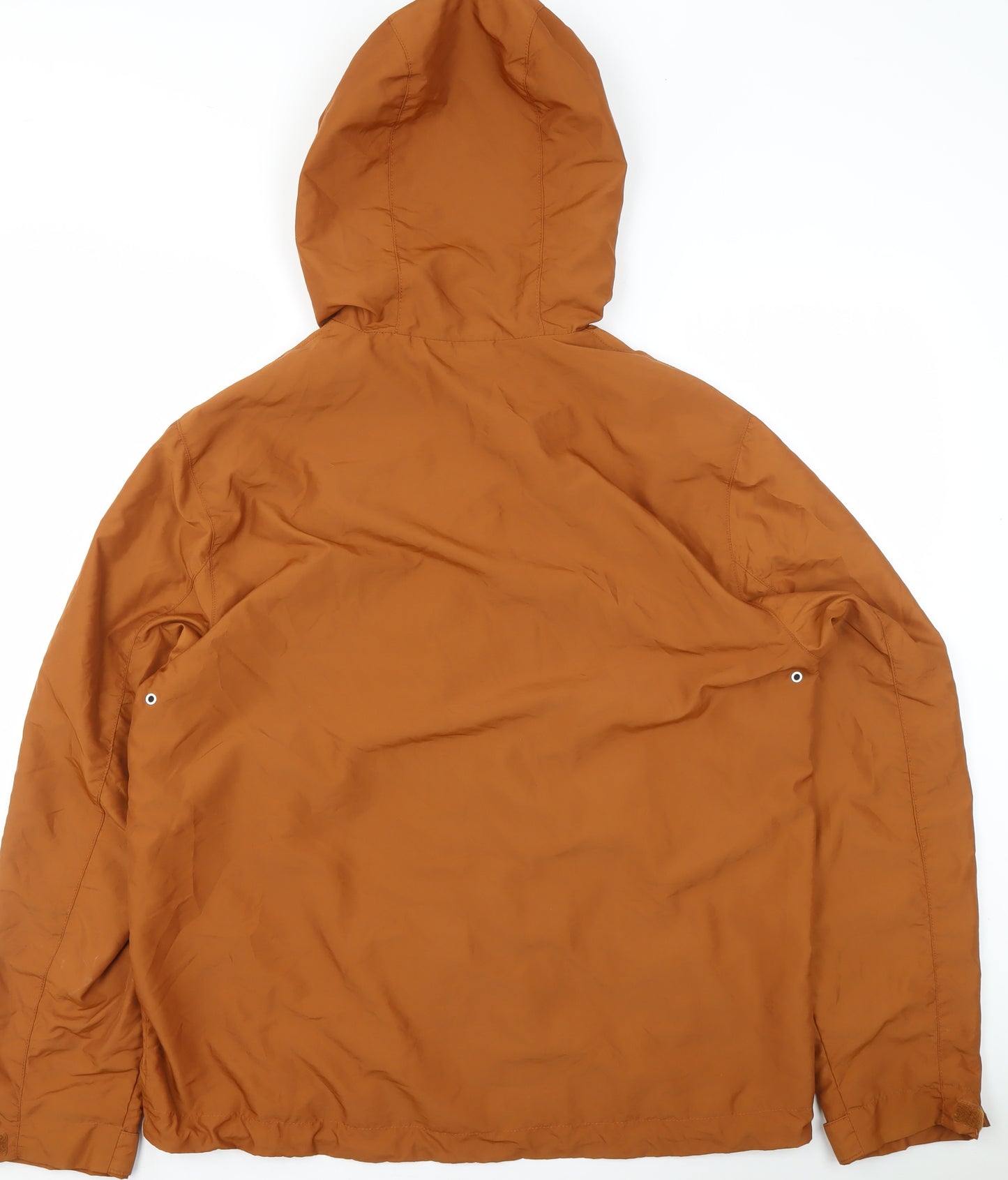 H&M Women’s Brown Hooded Parka Jacket Size L Polyester Softshell