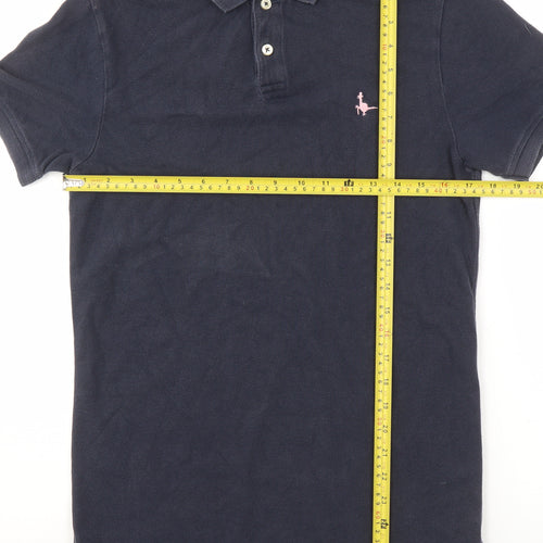 Jack Wills Womens Navy Polo Shirt XS 100% Cotton Classic Style