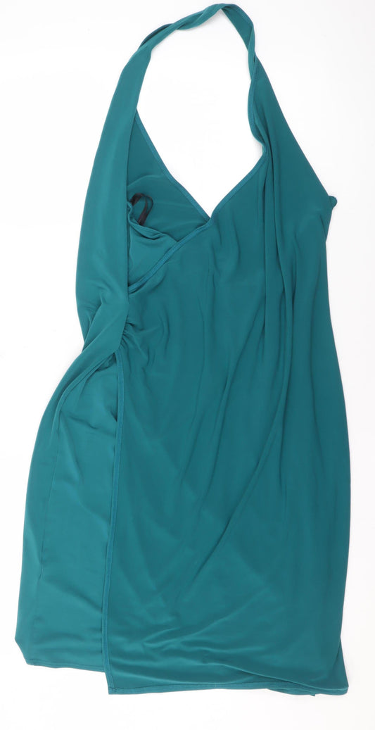 Next Women's Green Halter Neck Sleeveless Camisole Top Size 18