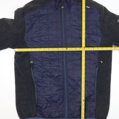 Great Outdoors Men's Blue L Fleece Panelled Full Zip Jacket