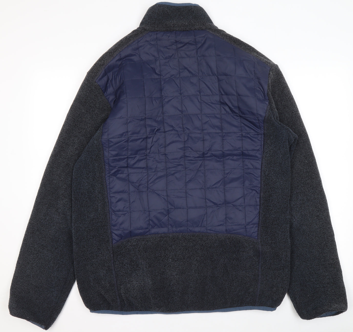 Great Outdoors Men's Blue L Fleece Panelled Full Zip Jacket