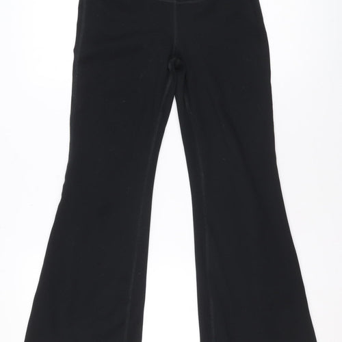 Gilly Hicks Women's Black Flared Yoga Leggings M Go Recharge