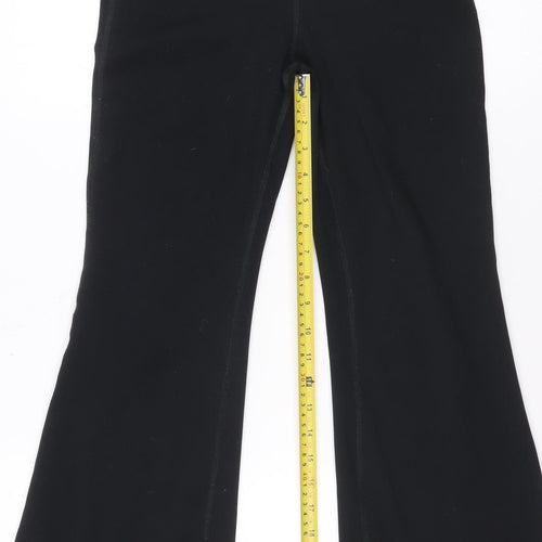 Gilly Hicks Women's Black Flared Yoga Leggings M Go Recharge