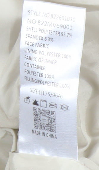Topfeeling Women's Beige Puffer Waistcoat Size 14 Lined Polyester