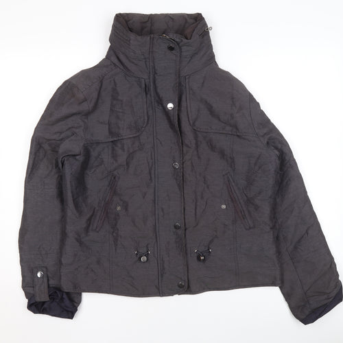 Marks and Spencer Girls Black Hooded Puffer Jacket Size 12 Winter Coat
