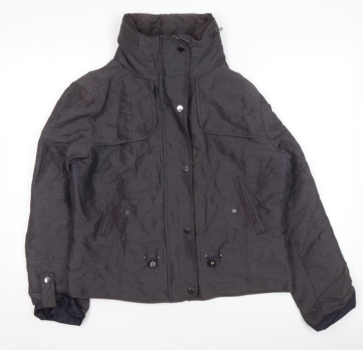 Marks and Spencer Girls Black Hooded Puffer Jacket Size 12 Winter Coat