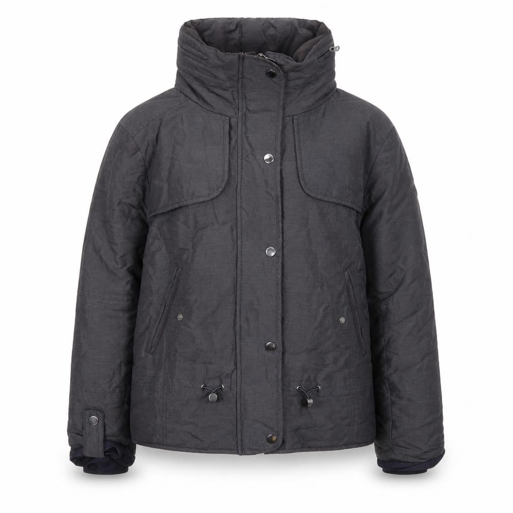 Marks and Spencer Girls Black Hooded Puffer Jacket Size 12 Winter Coat