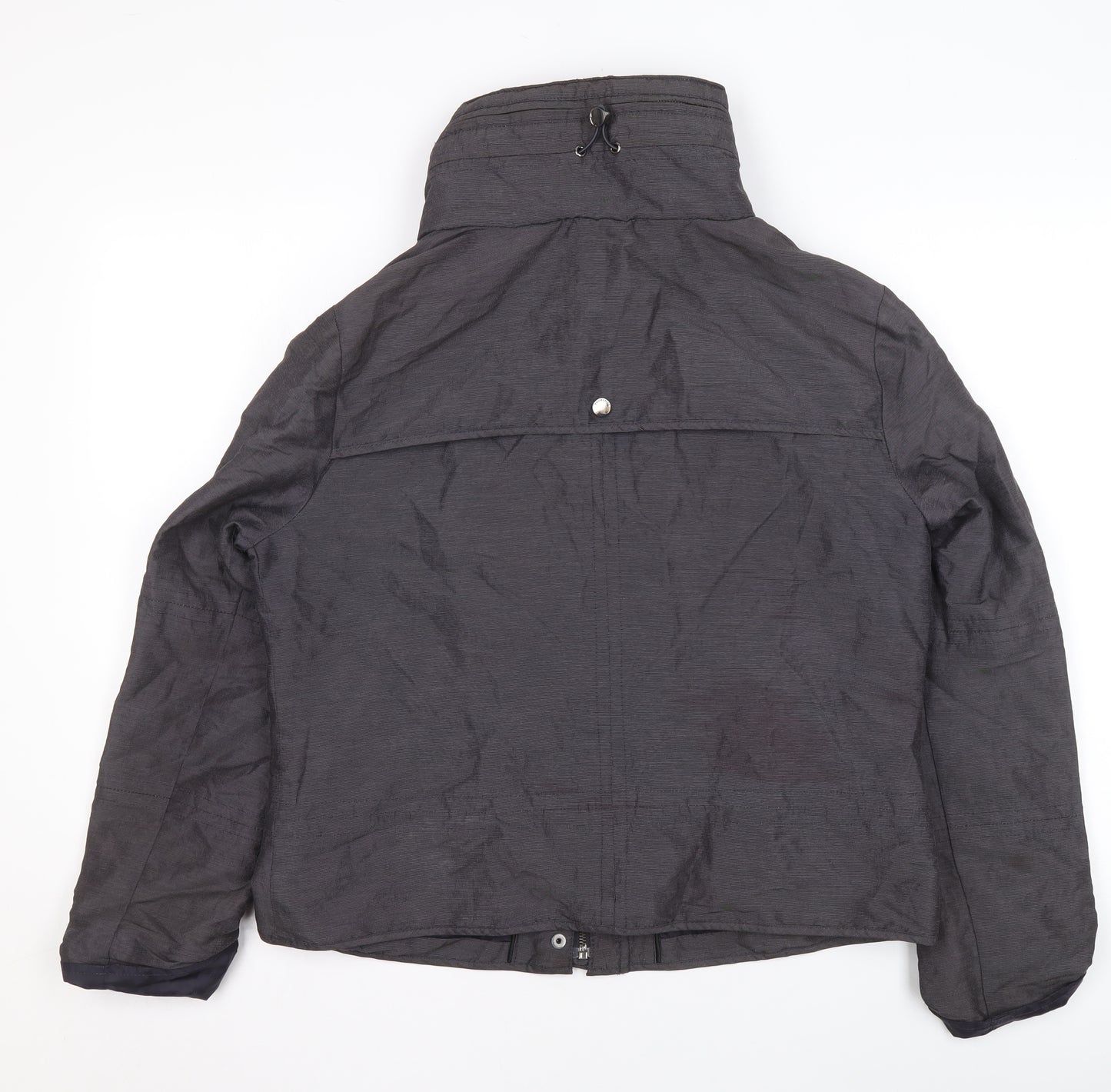 Marks and Spencer Girls Black Hooded Puffer Jacket Size 12 Winter Coat