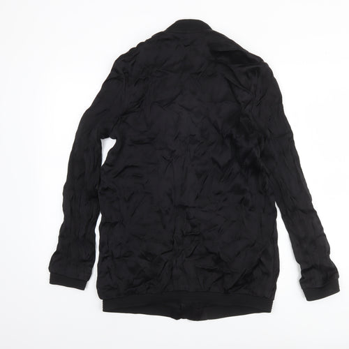 TRF Outerwear Womens Black Size 12 Bomber Jacket