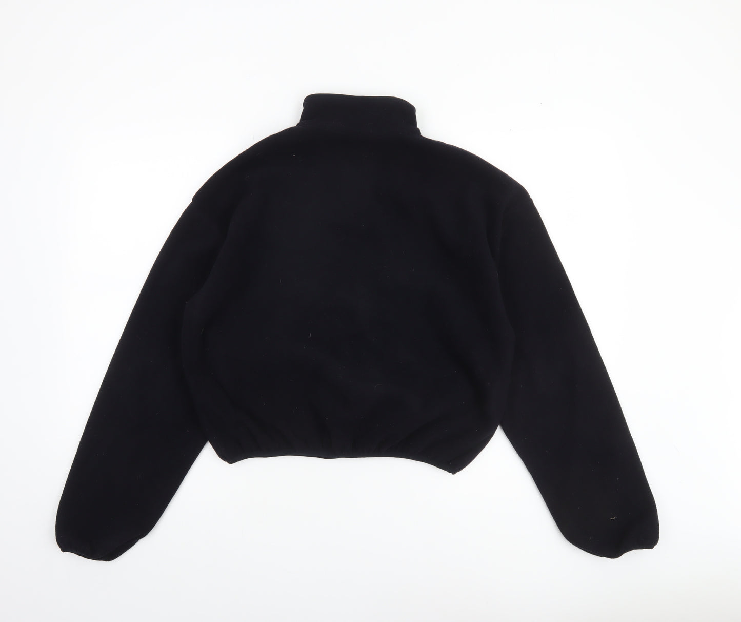 Bershka Women’s Black 1/4 Zip Fleece Sweatshirt Size S LA Lifestyle
