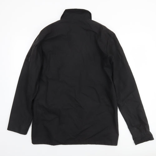 Regatta Men’s Black Waxed Cotton Outdoor Jacket Size S Waterproof Lined