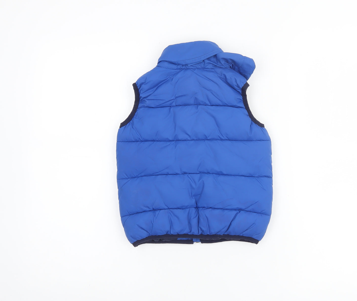 Timberland Boys Blue Puffer Gilet Waistcoat 3 Years Polyester Zip Padded