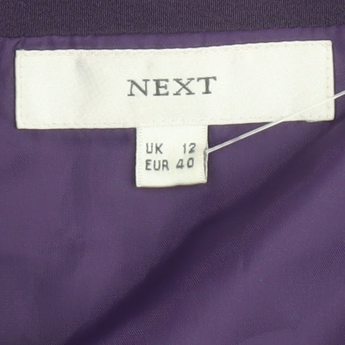 Next Women’s Purple Strapless Long Satin Formal A-Line Dress Size 12