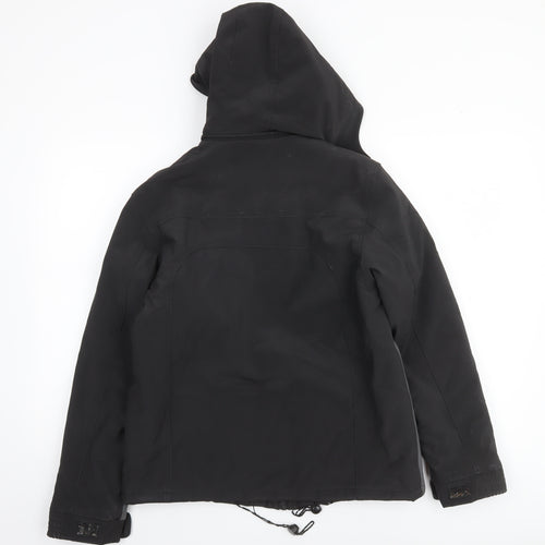 Nutshell Boys Black Waterproof Hooded Parka Coat 12-13 Years