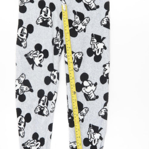 Primark Girls Grey Disney Mickey Mouse Fleece Pyjama Pants 9-10 Years