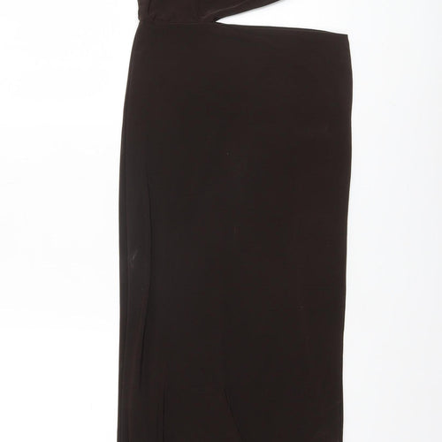 EGO Women’s Brown Long Sleeve Bodycon Maxi Dress Size 4