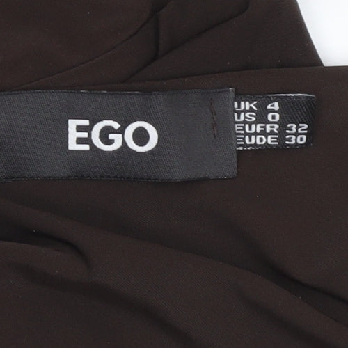 EGO Women’s Brown Long Sleeve Bodycon Maxi Dress Size 4