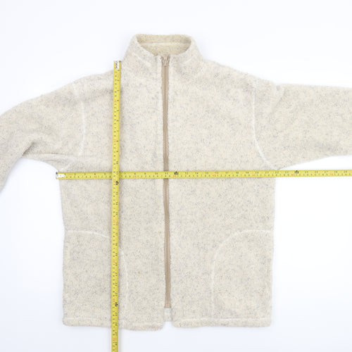St. Bernard Women’s Beige Fleece Zip Jacket Size 10-12