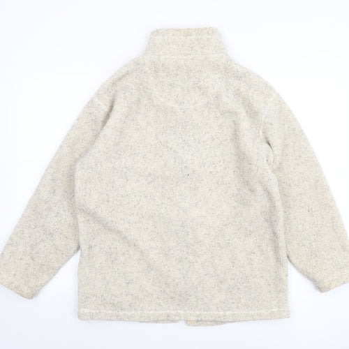 St. Bernard Women’s Beige Fleece Zip Jacket Size 10-12