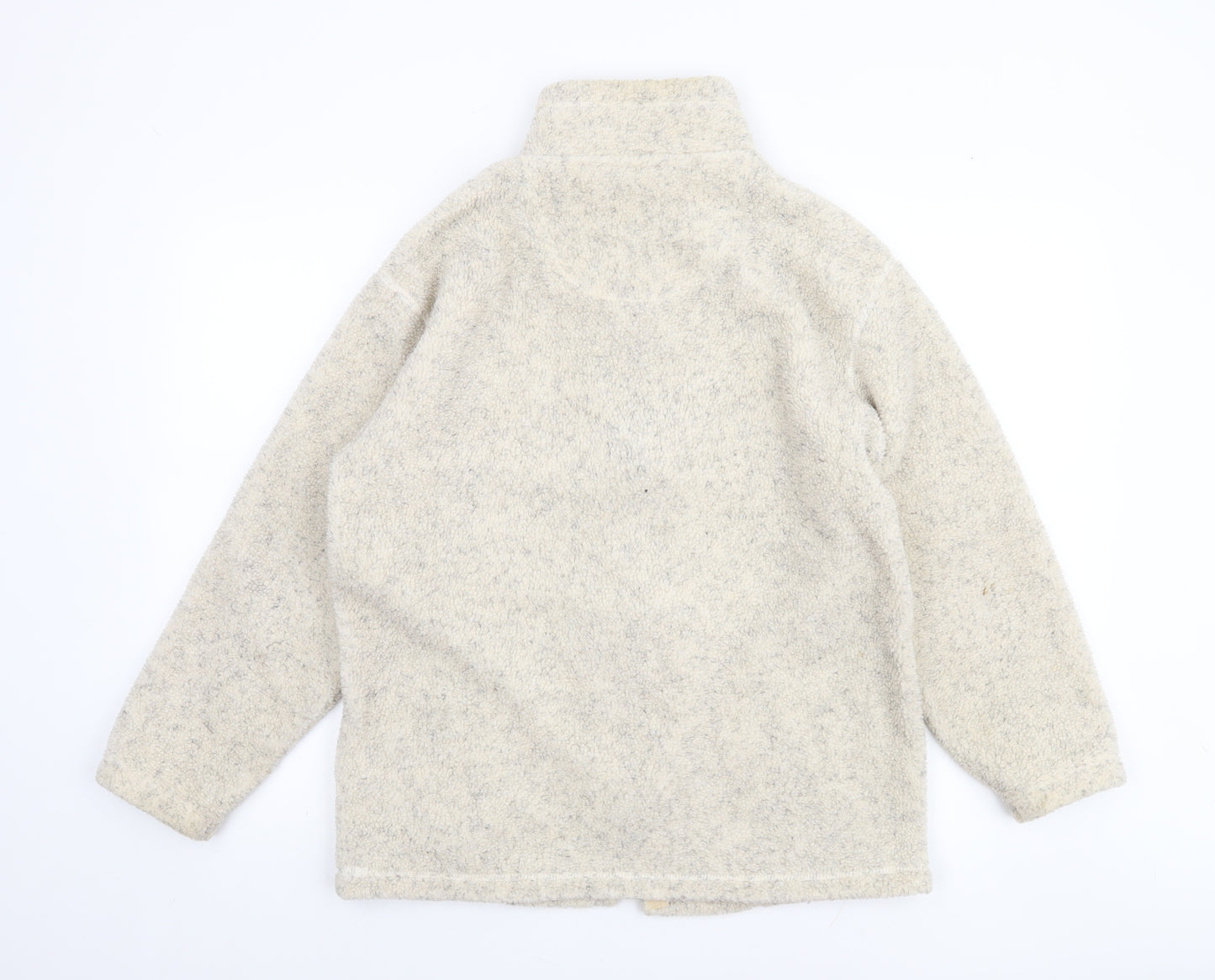 St. Bernard Women’s Beige Fleece Zip Jacket Size 10-12