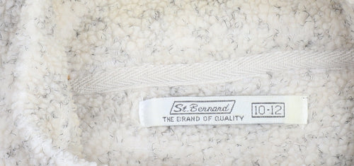St. Bernard Women’s Beige Fleece Zip Jacket Size 10-12