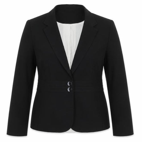 New Look Women Black Blazer Jacket UK 14 Regular Fit Tailored Workwear