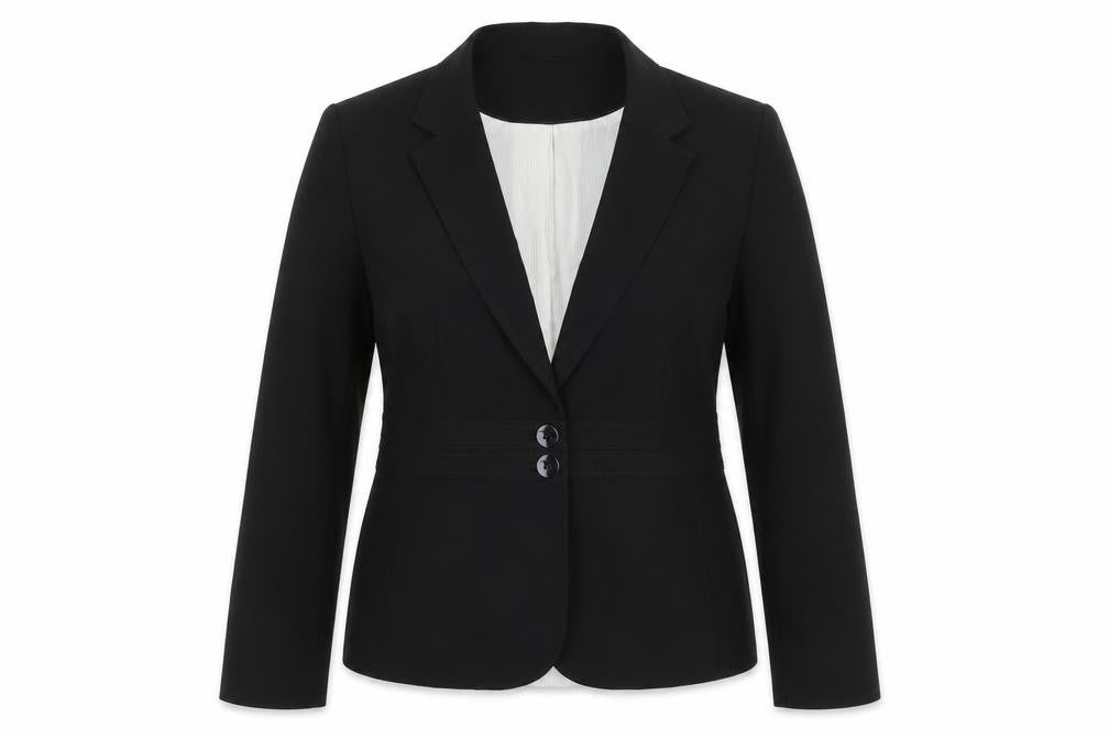 New Look Women Black Blazer Jacket UK 14 Regular Fit Tailored Workwear