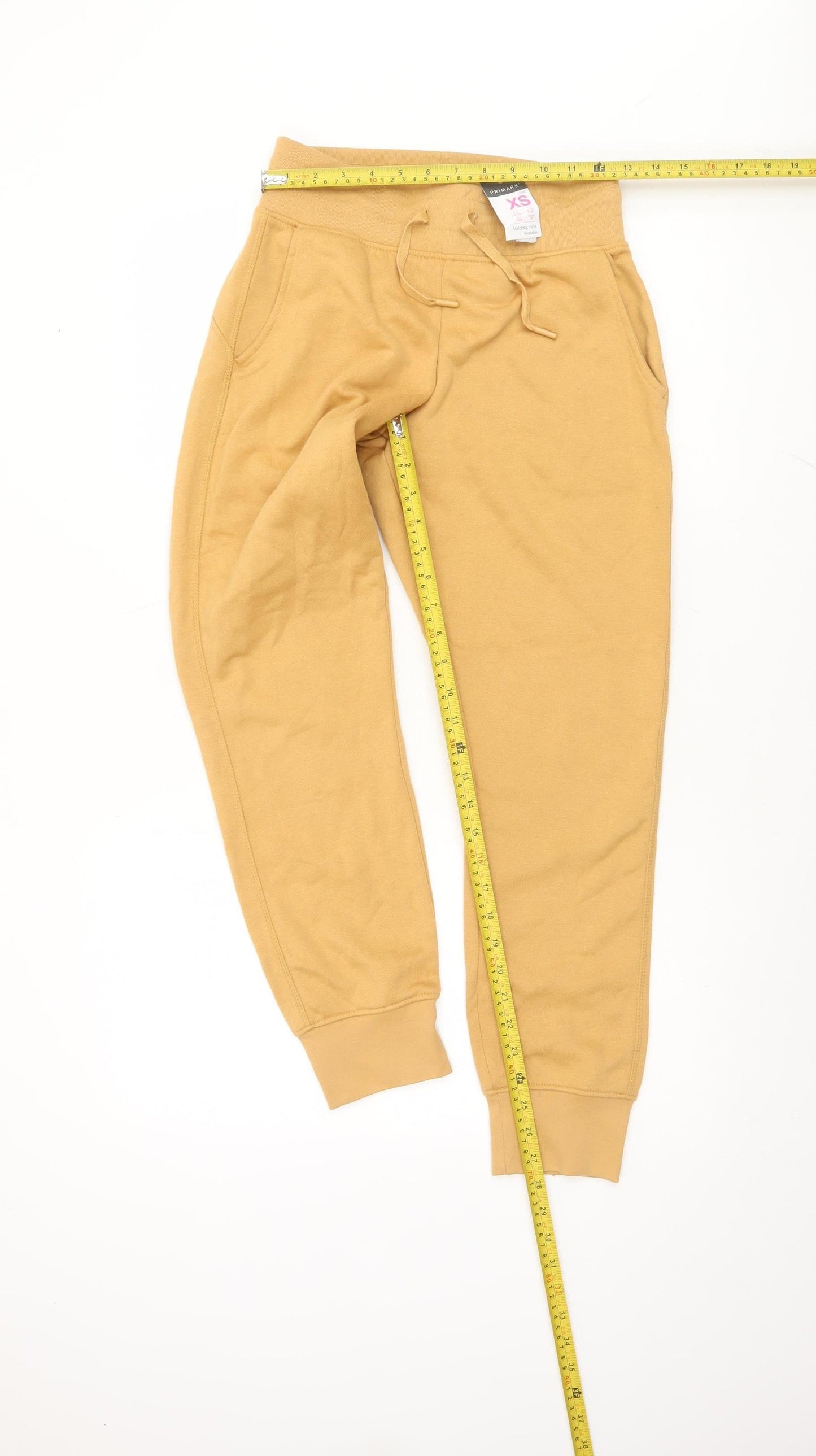 Primark Women’s Beige XS 6-8 Jogger Sweatpants Casual Cotton Blend