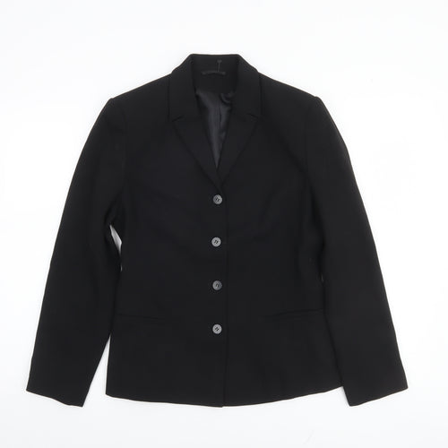 Next Women Black Tailored Suit Jacket UK 10 Classic Fit