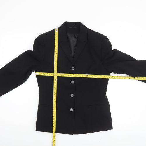 Next Women Black Tailored Suit Jacket UK 10 Classic Fit