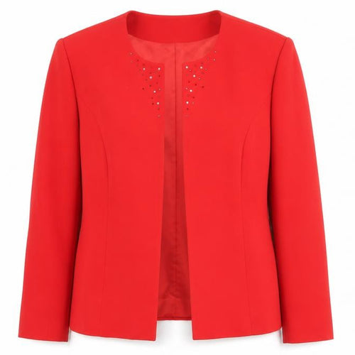 Braville Women’s Red Blazer Jacket Size 18 Tailored Stretch Suit Separate