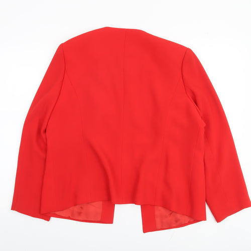 Braville Women’s Red Blazer Jacket Size 18 Tailored Stretch Suit Separate