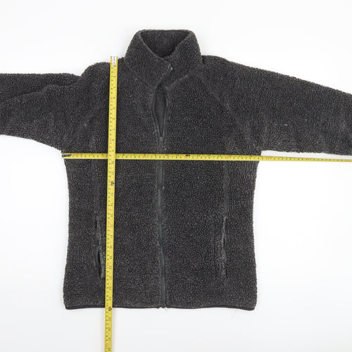 Mountainpass Women’s Grey Fleece Jacket Size 8 Full Zip Outdoor Wear