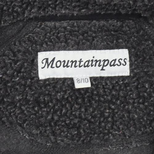 Mountainpass Women’s Grey Fleece Jacket Size 8 Full Zip Outdoor Wear