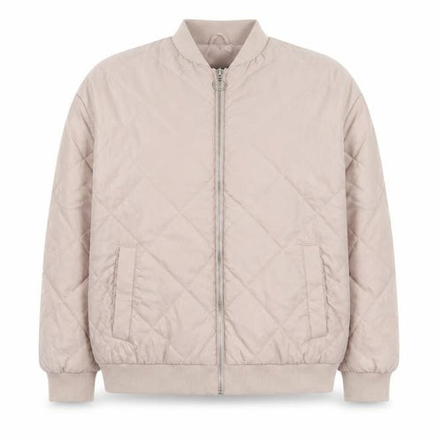 New Look Girls Beige Quilted Bomber Jacket Age 14-15 Years