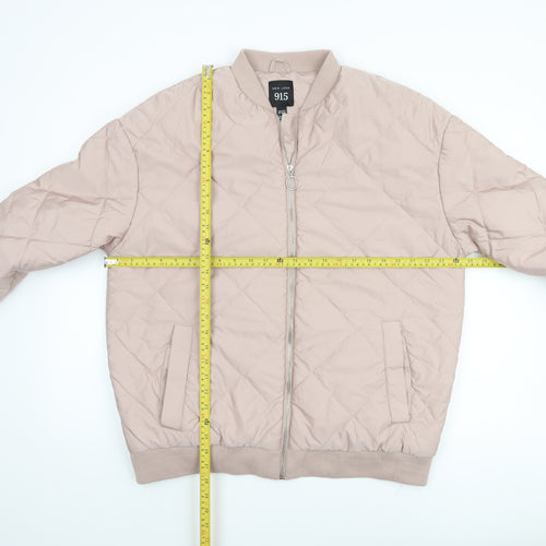 New Look Girls Beige Quilted Bomber Jacket Age 14-15 Years