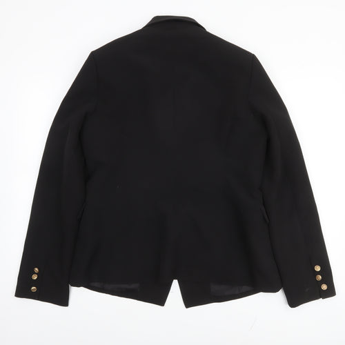 Attentif Paris Women's Black Double-Breasted Blazer Size 18